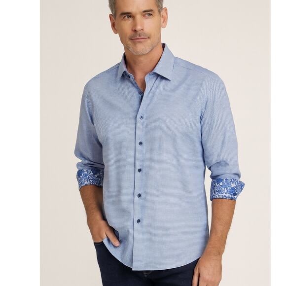 Robert Graham Flip Cuff Long Sleeve Button Down Shirt - Picture 1 of 10